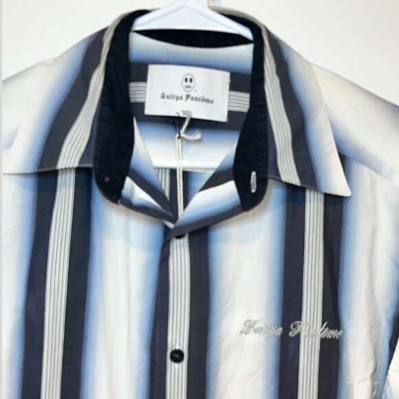 NWT Anitya Fantôme  Button Down Shirt Men’s Y2k 2000s Skull Logo Size L $287 - Picture 4 of 10